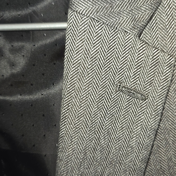 Grey Tommy Hilfiger Herringbone Blazer - Picture 4 of 9